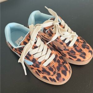 **New** Dolce Vita Leopard Print Sneakers with Cream Laces